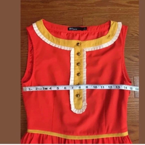 Dear creatures small dress Orange Pockets - Picture 7 of 8